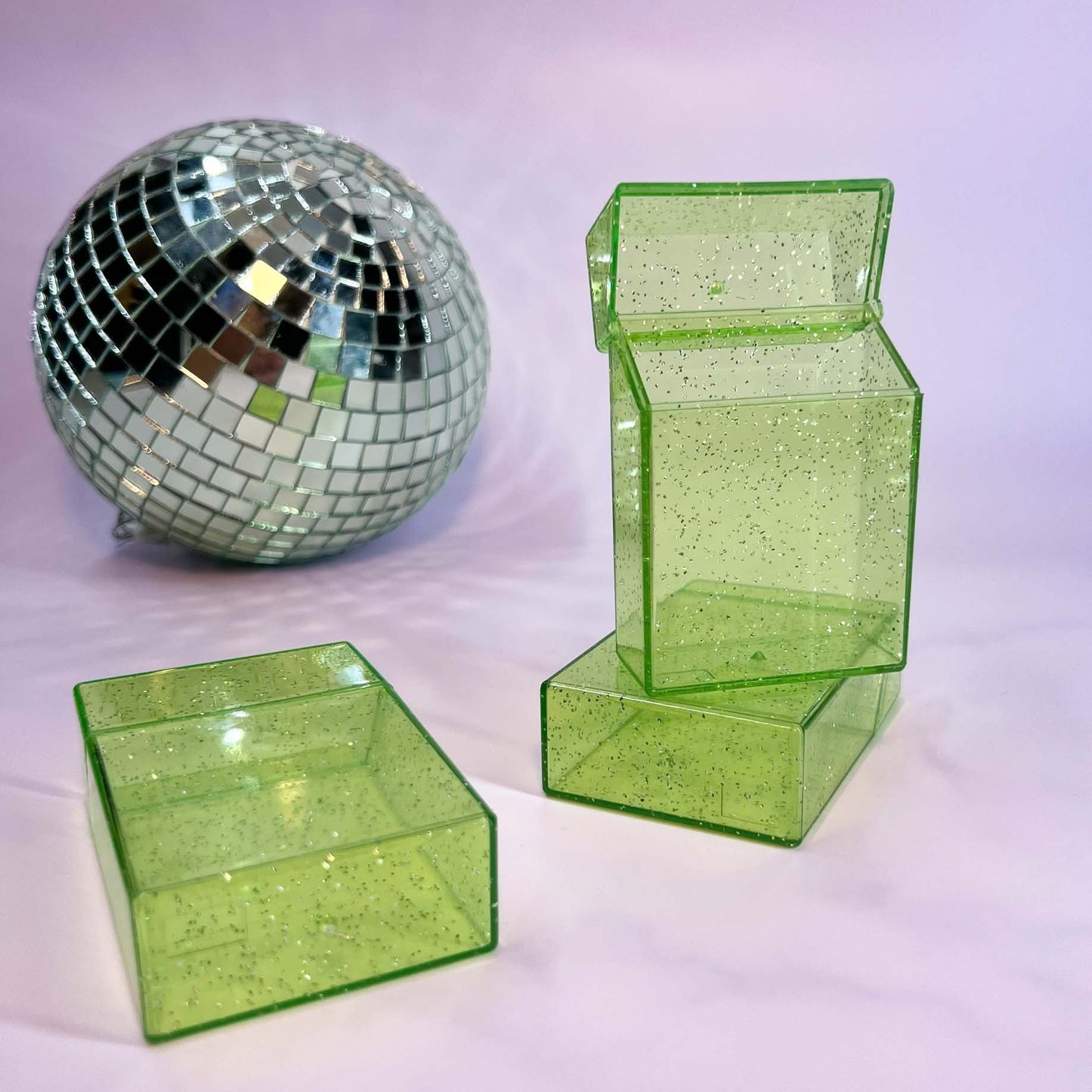 Green Glitter Storage Case