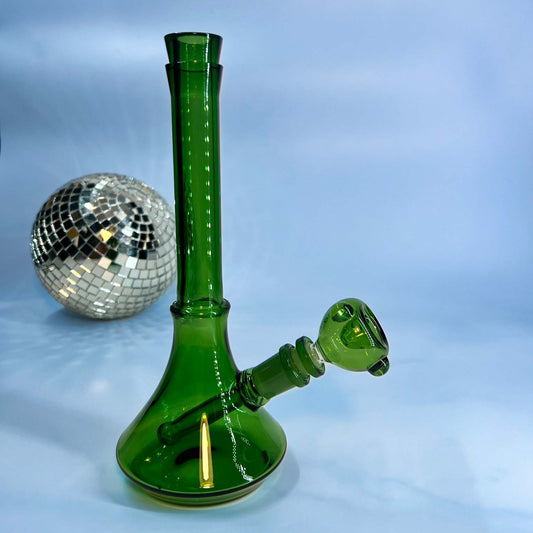 Green Glass Bong