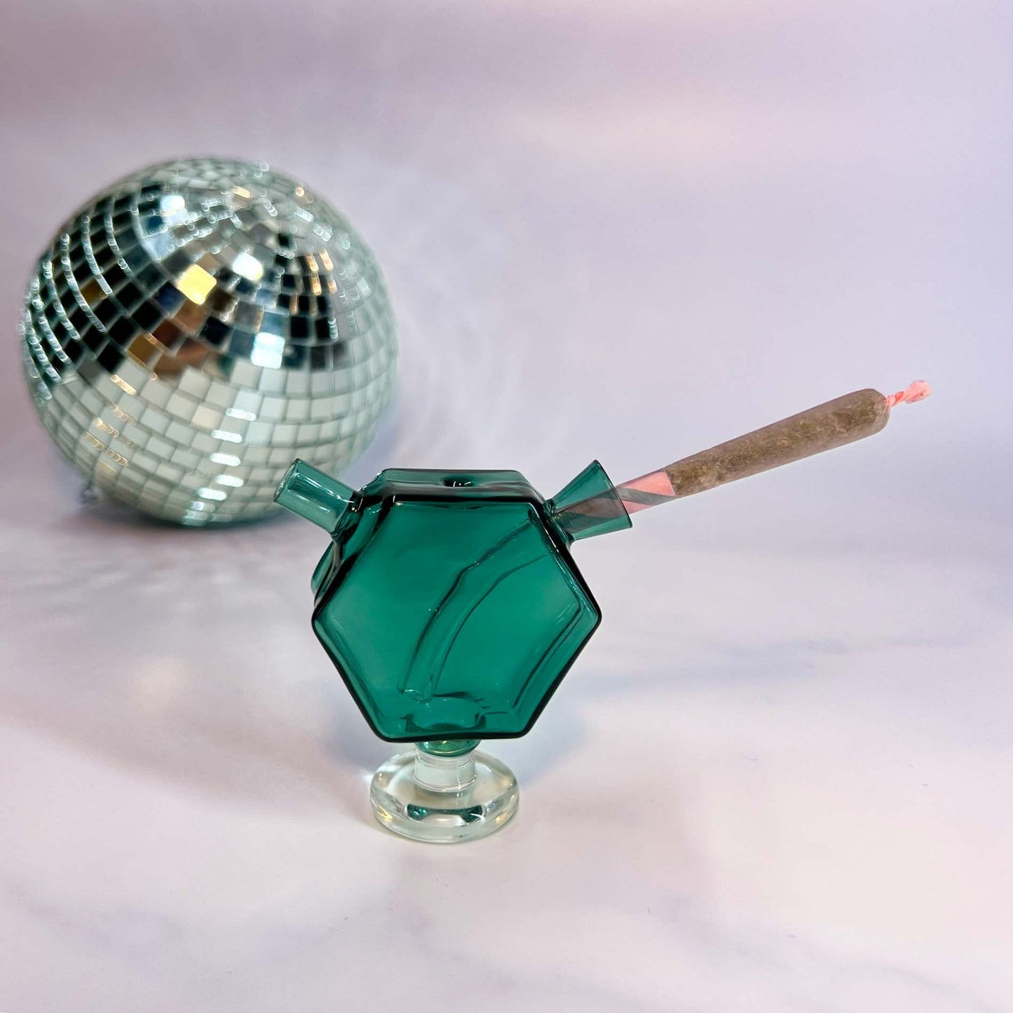 Emerald Hexagon Bubbler