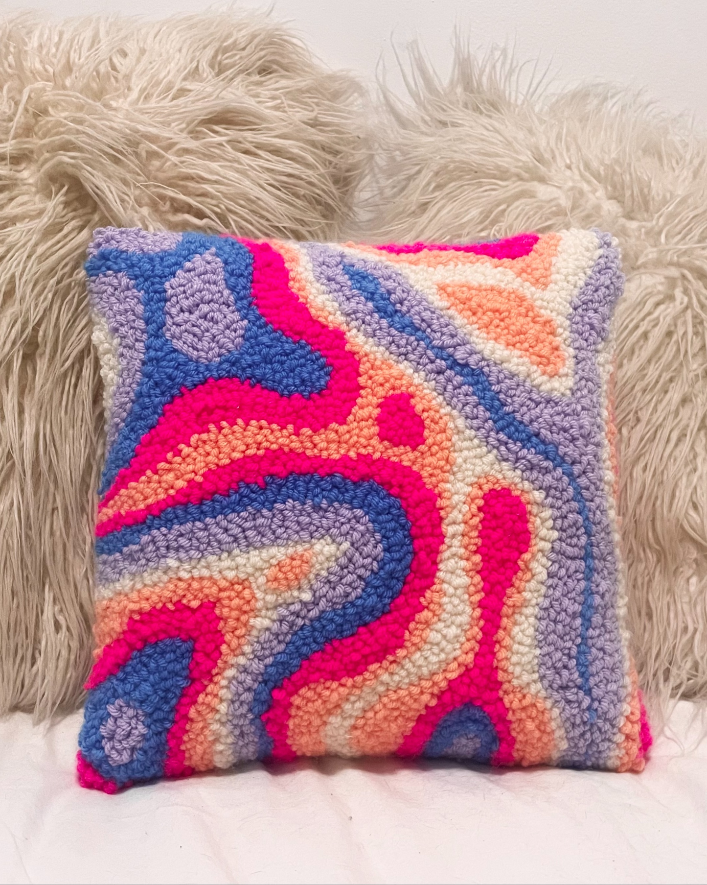 Tufted Abstract Pillow